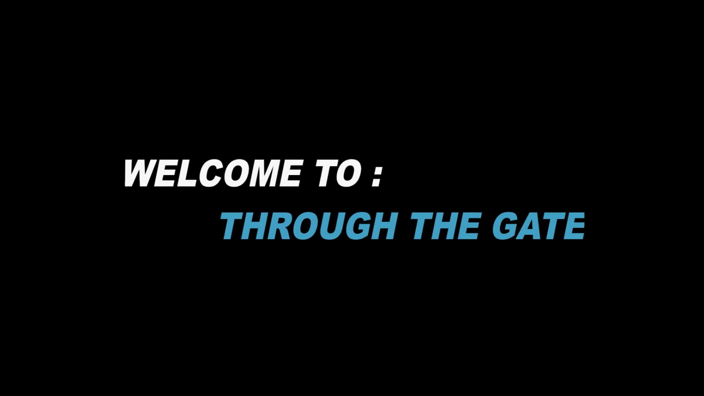 Through the Gate